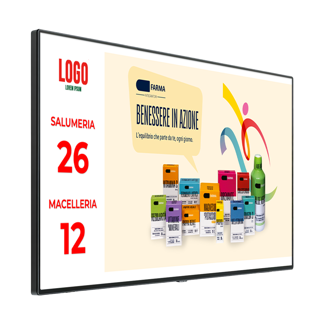 Monitor eliminacode per visualizzazione numeri chiamati