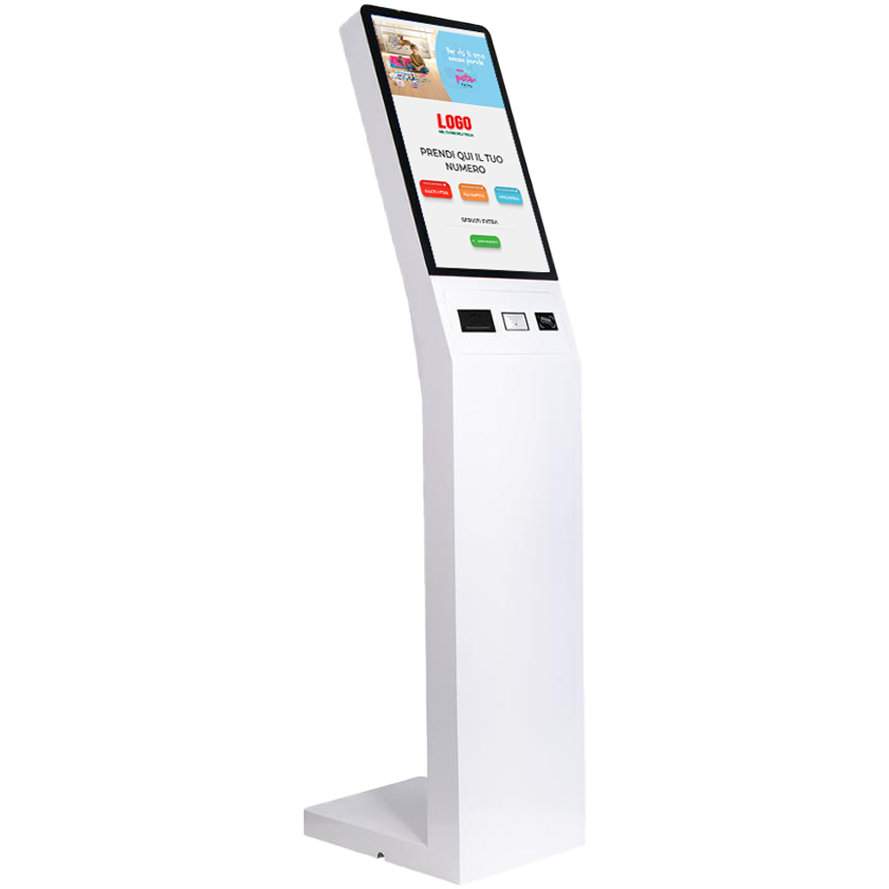 Totem eliminacode self-service per gestione code